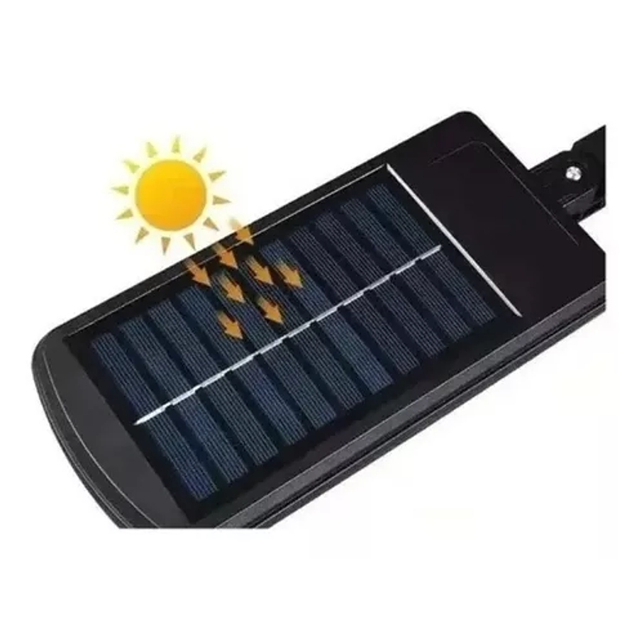 Mini Luminaria Led Solar Chip 48 Cob + Control Y Luz Fija 50w 4