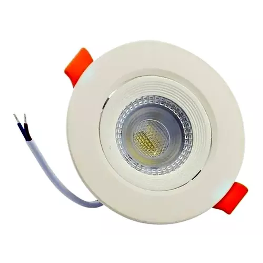 Foco Basculante Led Embutido 6,5w Para Cielo  1
