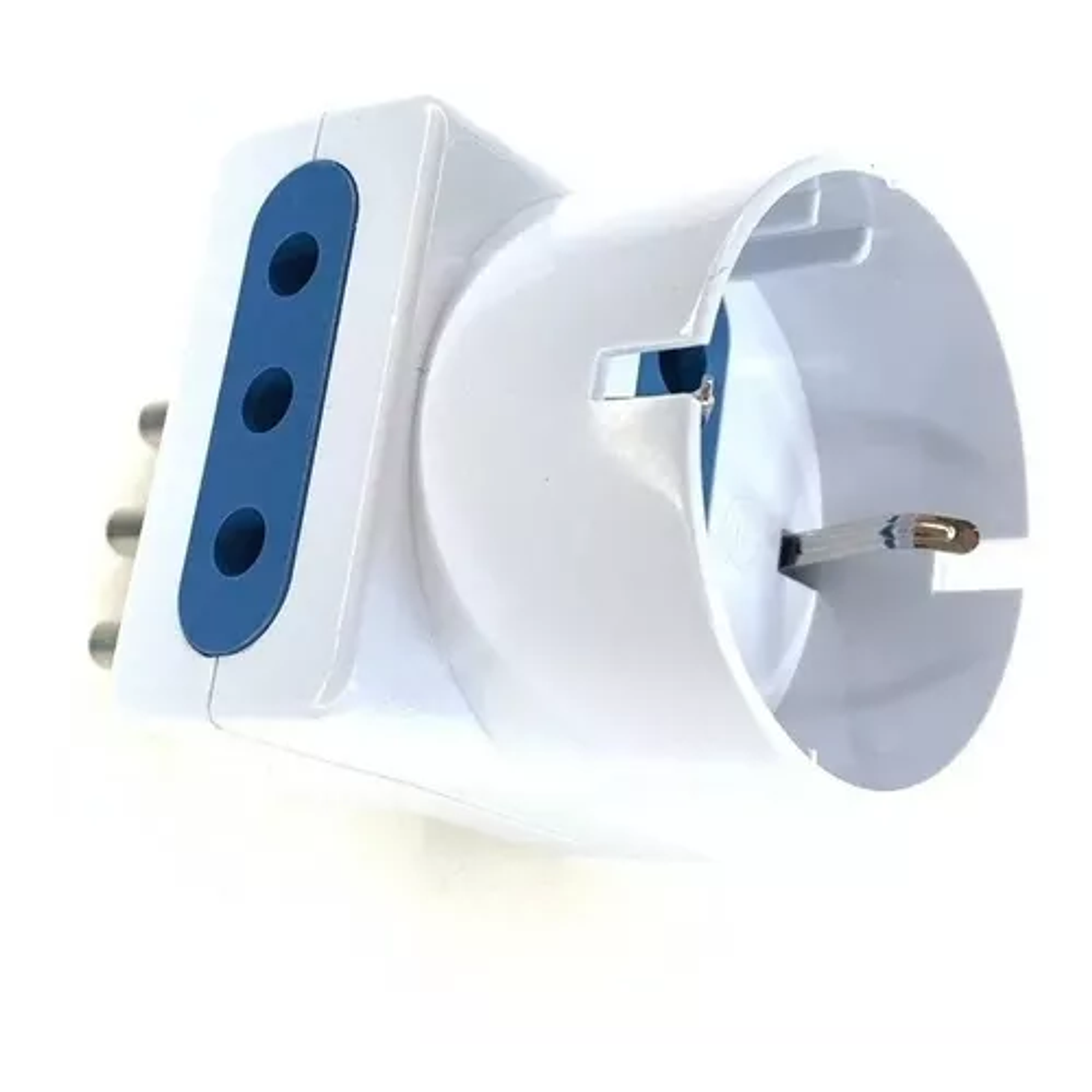 Adaptador Enchufe Europeo A Nacional Triple 5