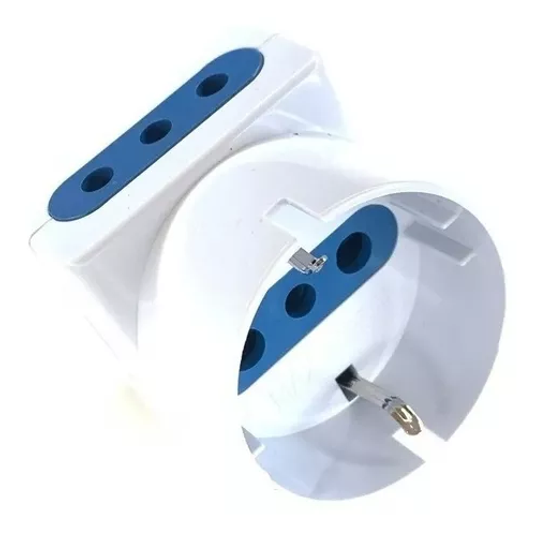 Adaptador Enchufe Europeo A Nacional Triple 6