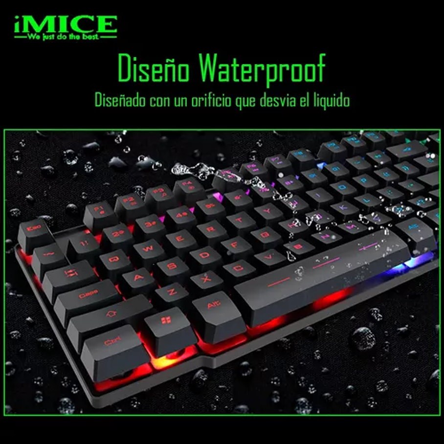 Kit Gamer Premium Imice Teclado + Mouse 5