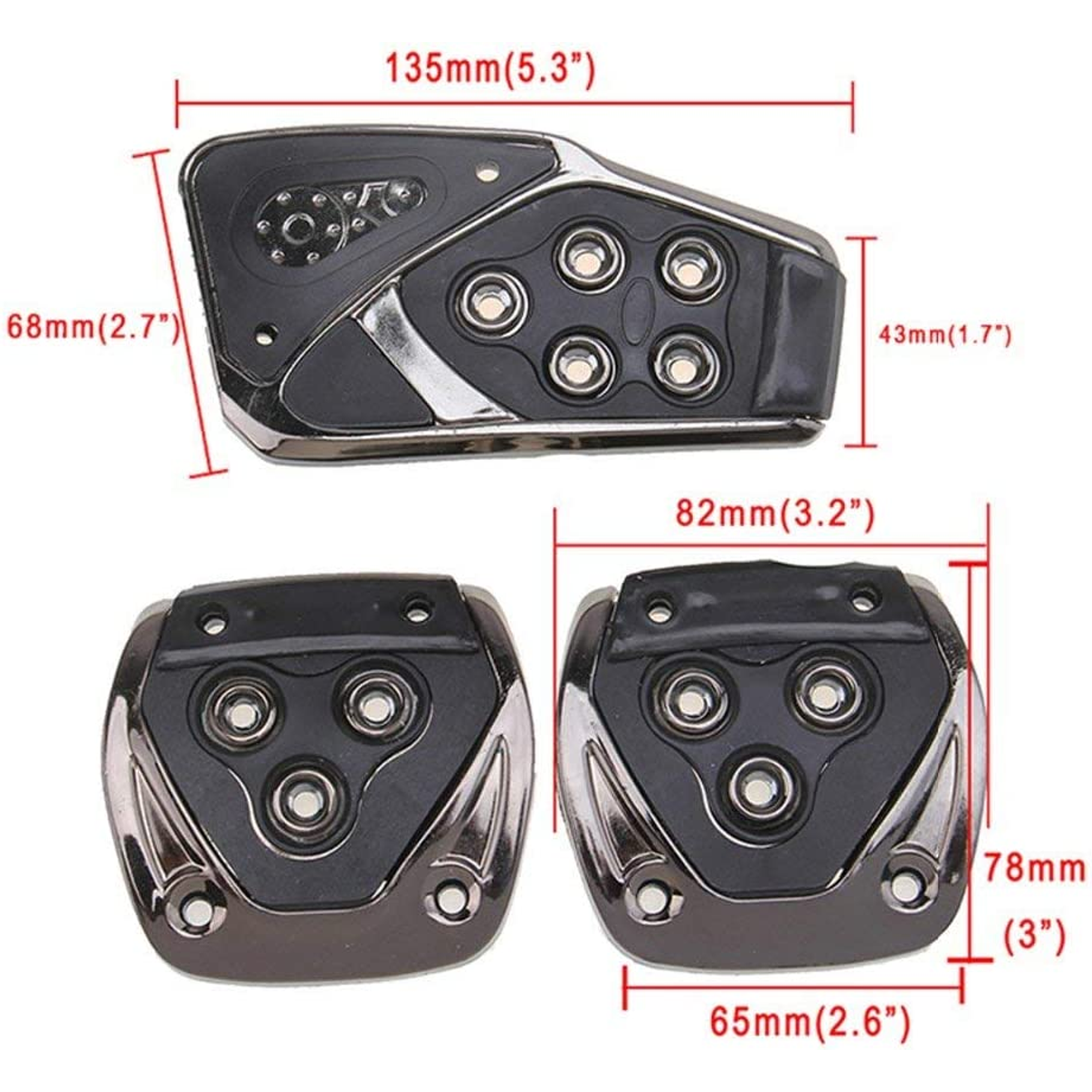 Cubre Pedales Cubierta Universal Antideslizante Pedales Embrague Reposapiés  7