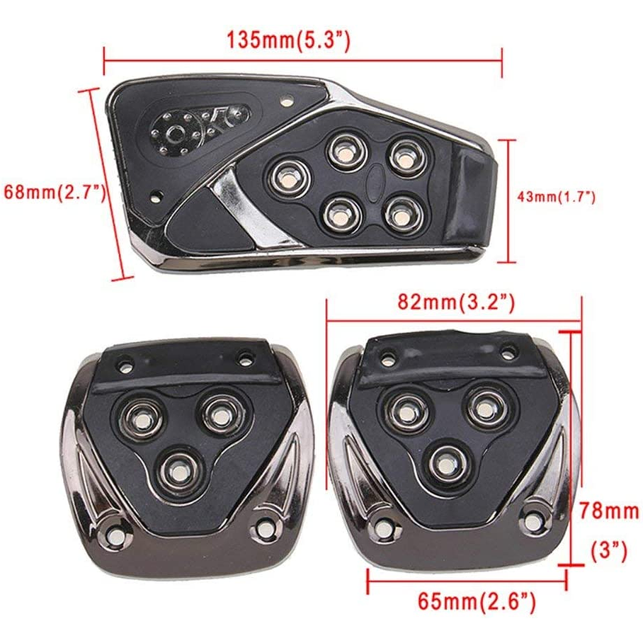 Cubre Pedales Cubierta Universal Antideslizante Pedales Embrague Reposapiés  7