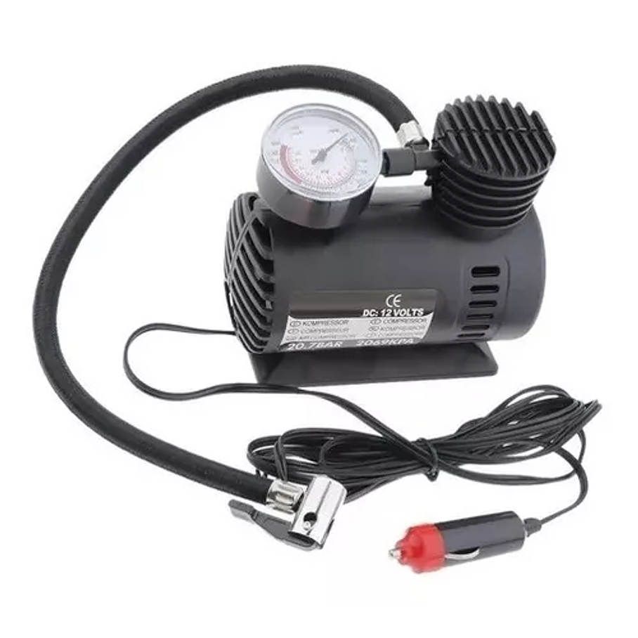 Mini Compresor Aire Auto 12v Compresor De Aire Portatil 300p 6