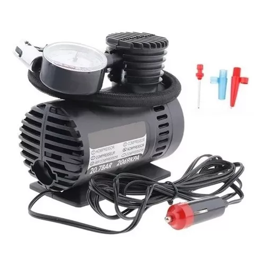 Mini Compresor Aire Auto 12v Compresor De Aire Portatil 300p 1