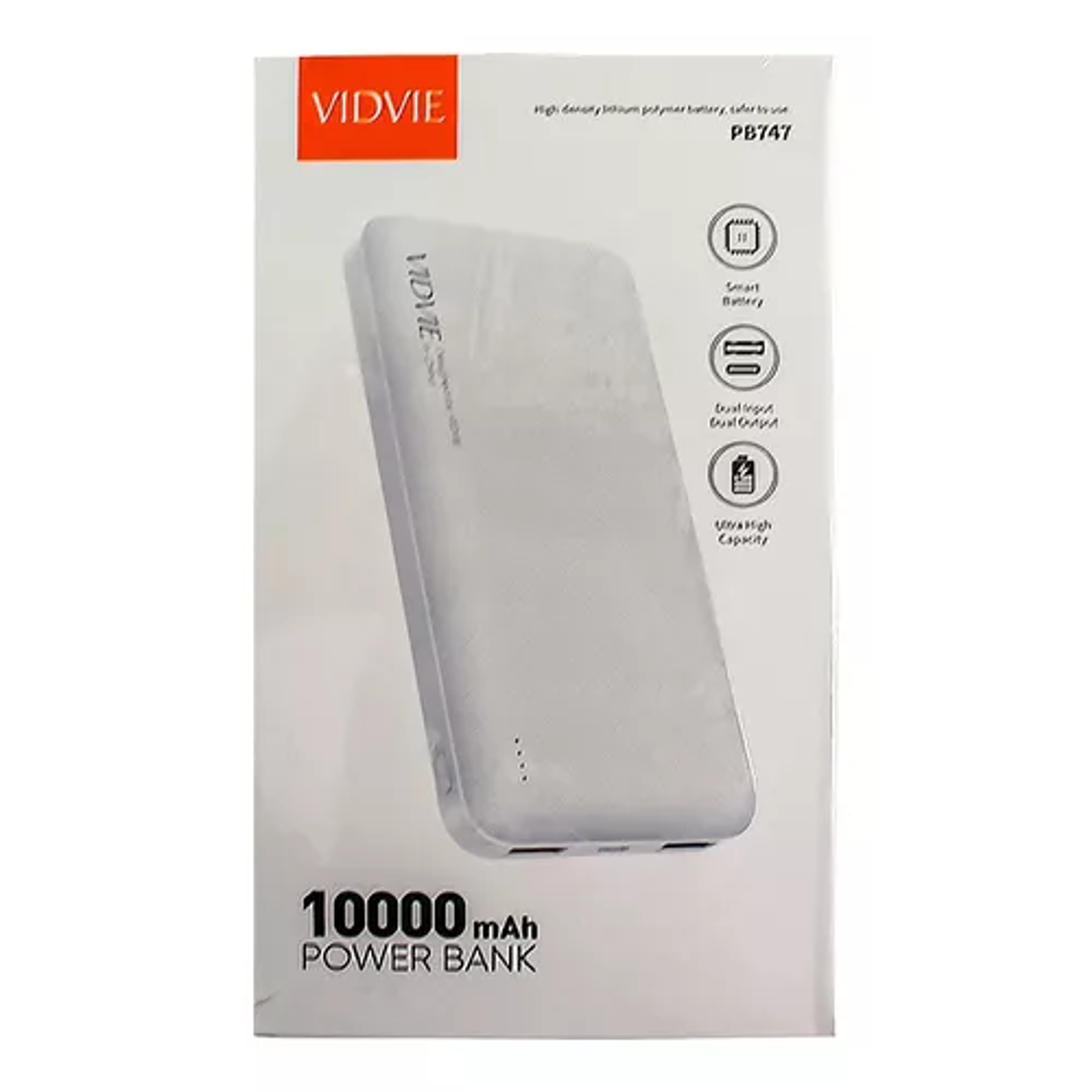 Bateria Portatil Vidvie 10000mah Usb De Carga Rapida 2