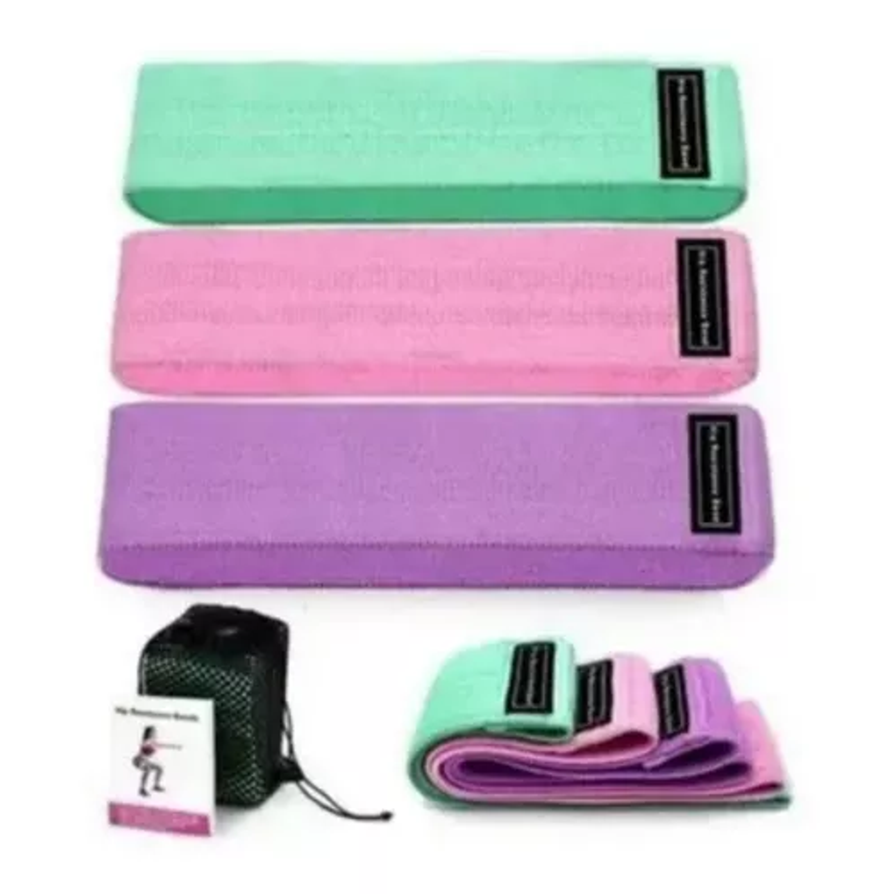Set 3 Bandas Para Ejercicios Elásticas Fitnnes Implementos Deporte 7