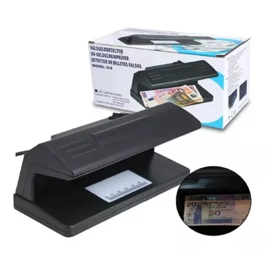 Detector Billetes Falsos Lampara UV Detector Anti-Robo  1