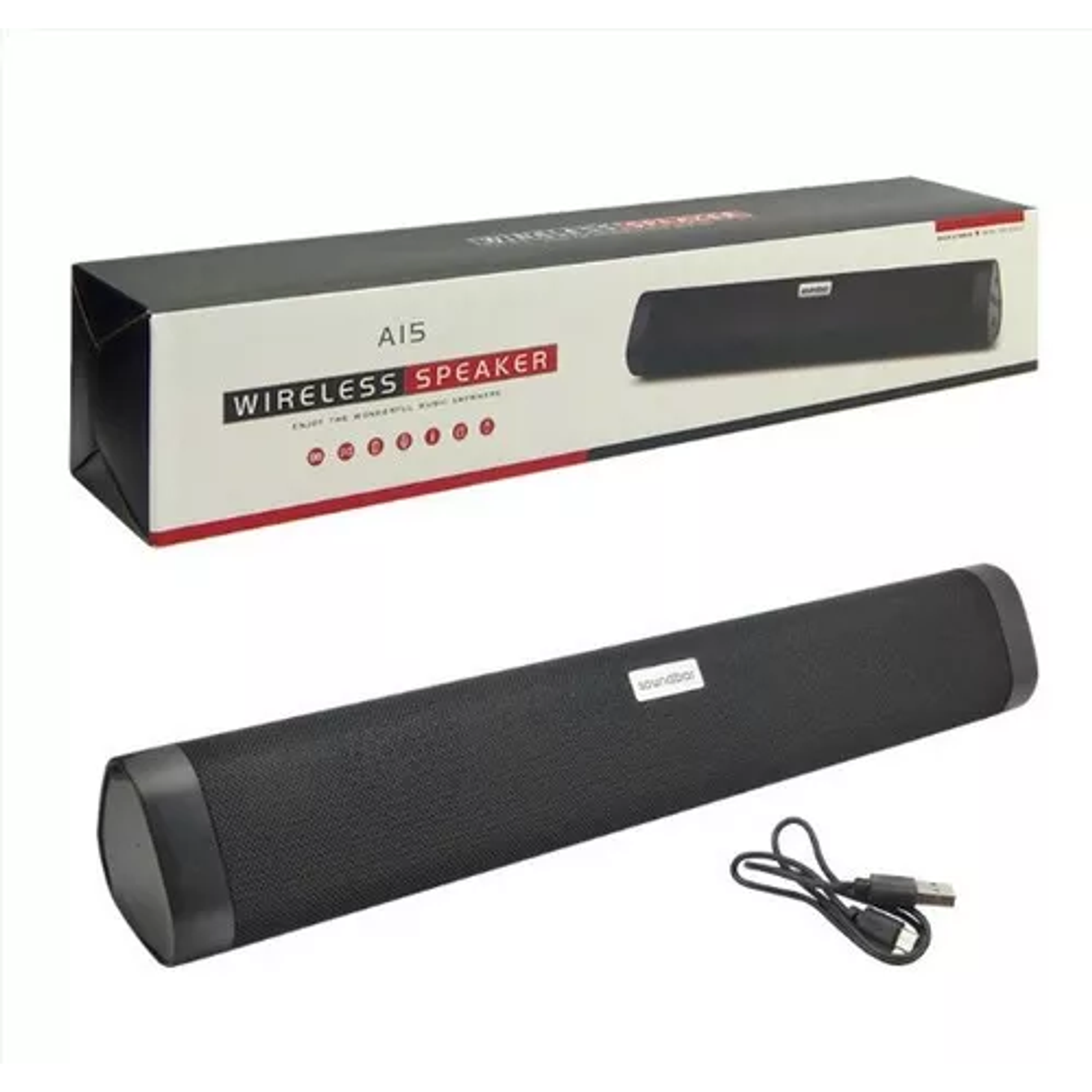 Parlante Sound Bar A15 Bluetotooth Inalambrico Led Usb Aux 1