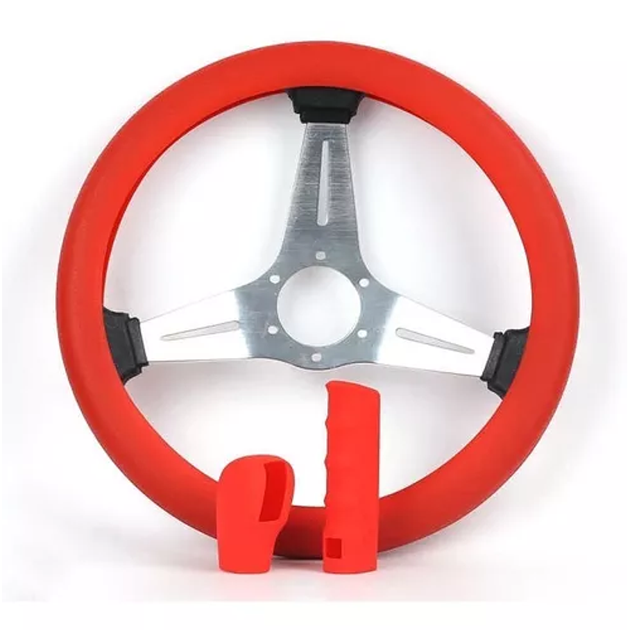 Kit Silicón Cubre Volante Pomo Y Freno De Mano  1