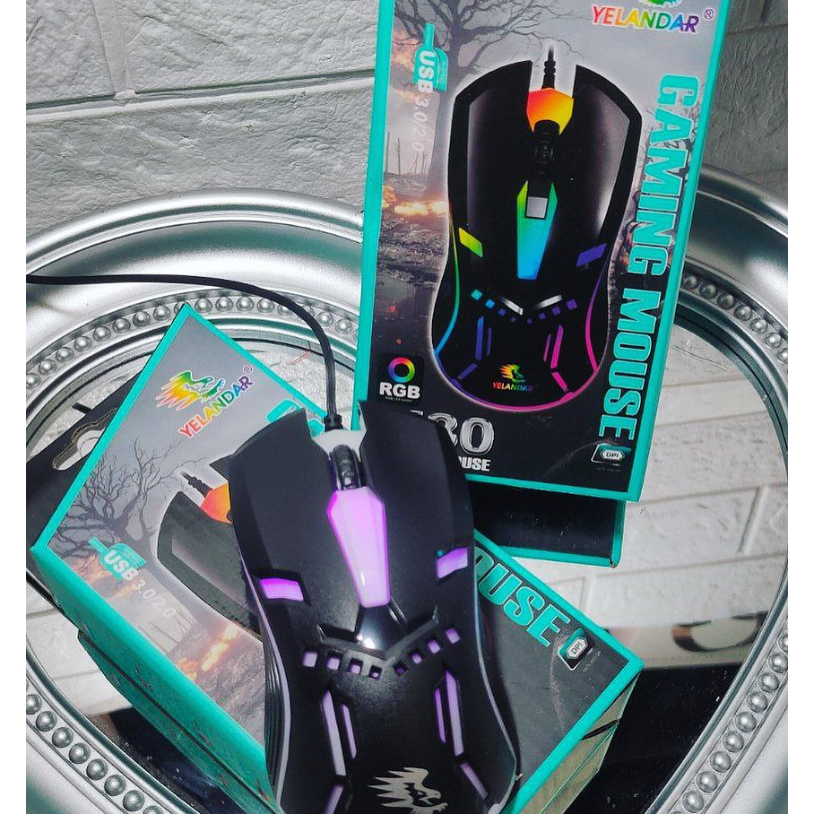 Mouse Con Cable Luces RGB Gamer 3