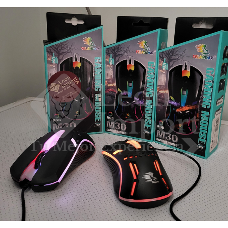 Mouse Con Cable Luces RGB Gamer 5