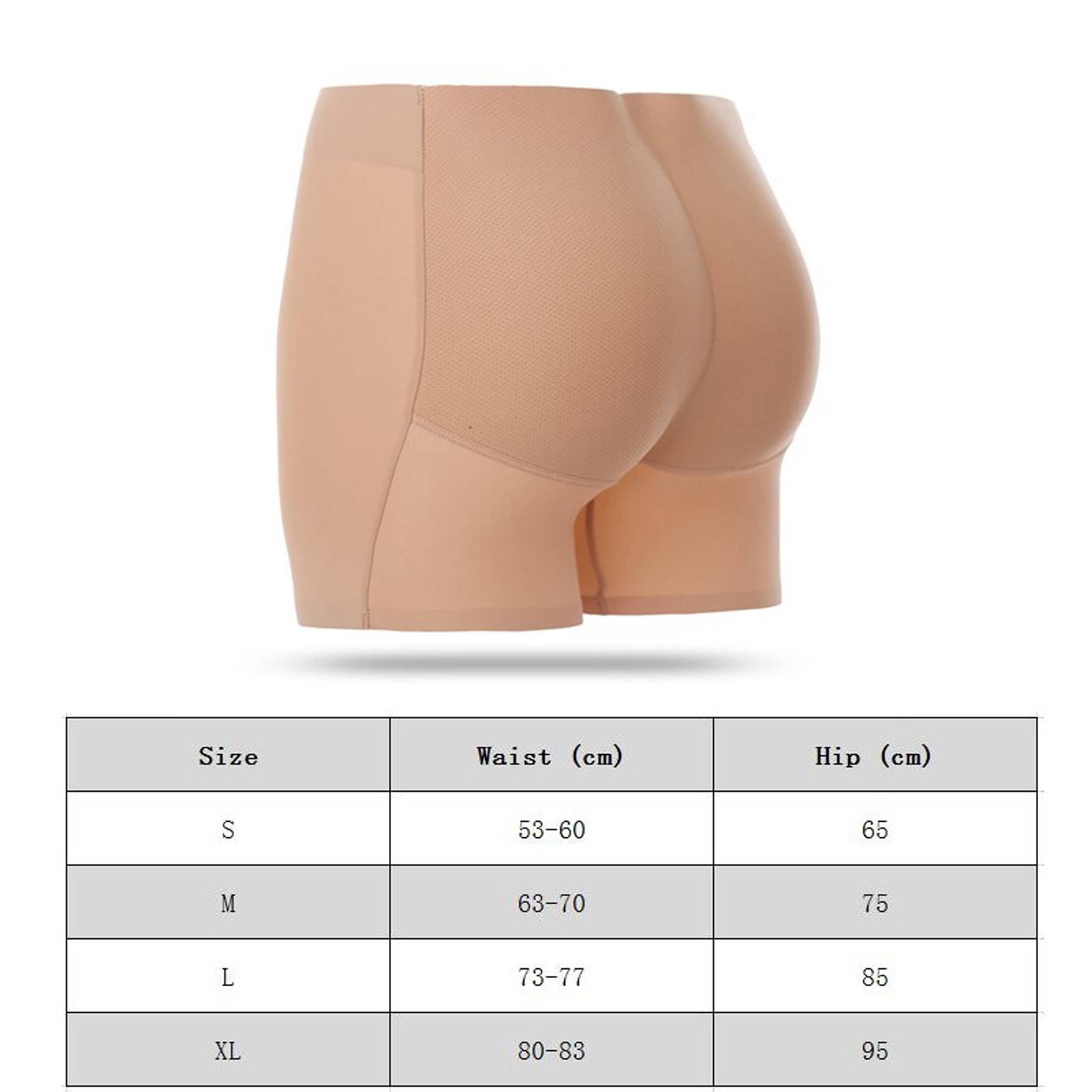 Calzon Con Relleno Sin costuras Realce de glúteos Caderas falsas 9