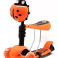 Scooter Monopatín Celeste 3 En 1 Niños Luz Led  - Miniatura 3