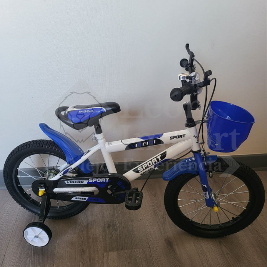 Bicicleta Infantil Aro 16 Niños con Canasto Deportiva  2