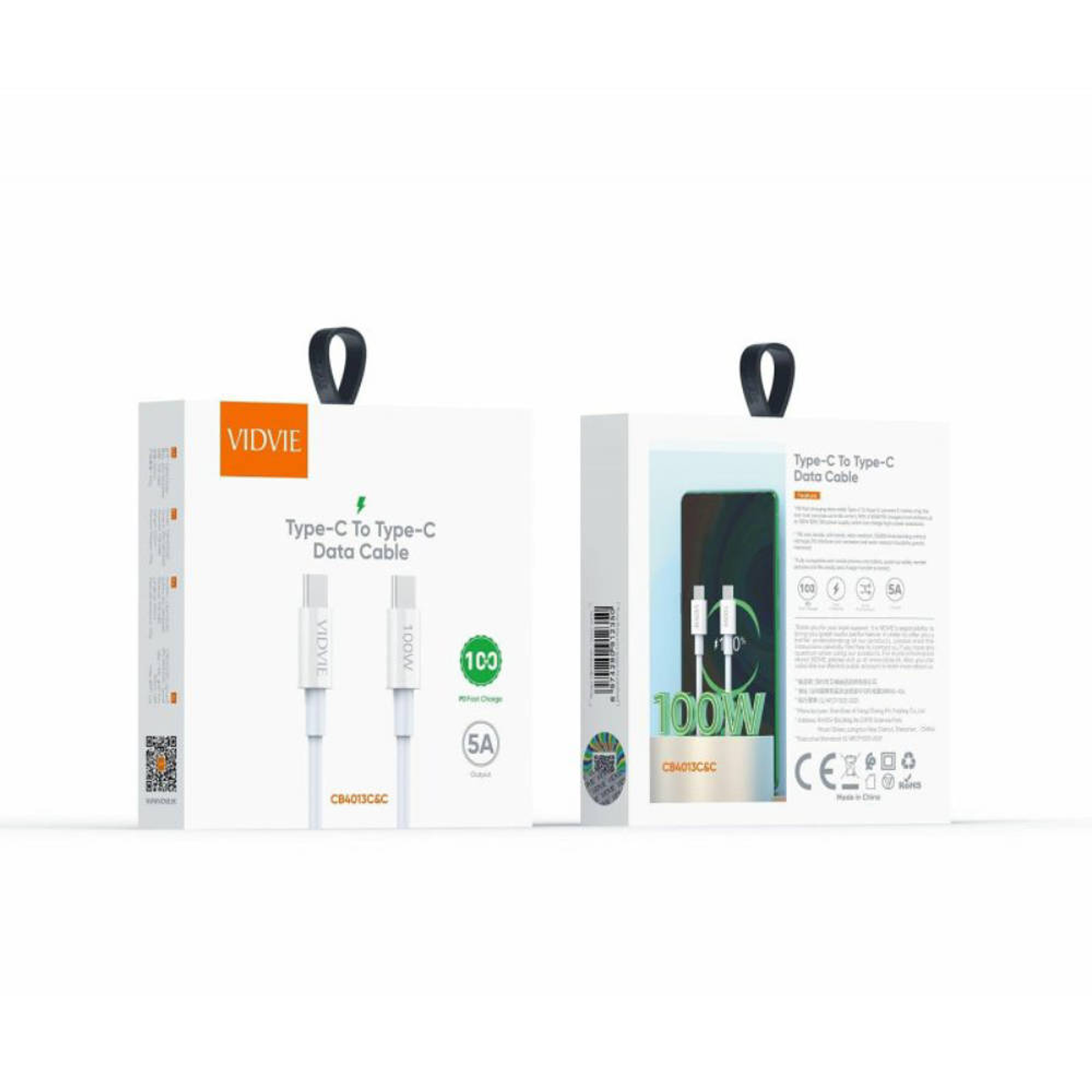Cable Usb C A C Carga Super Rapida 100w 5A VIDVIE 1