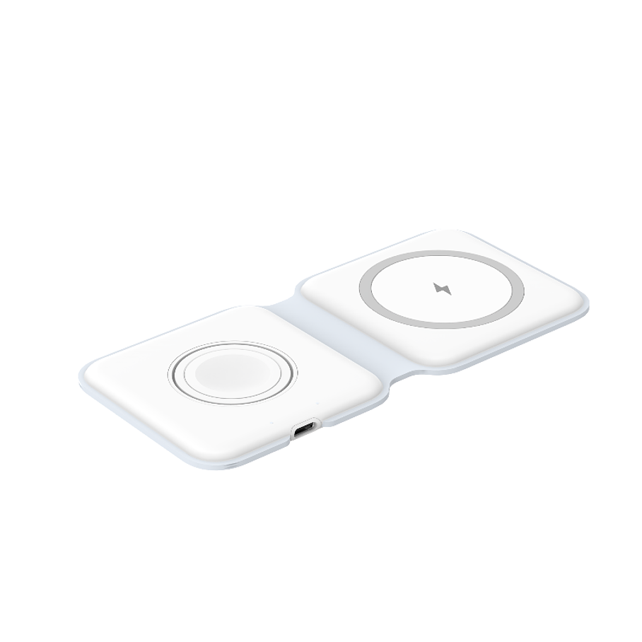 Cargador Rápido Inalámbrico Vidvie Para iPhone 2 En 1 Magsafe 2