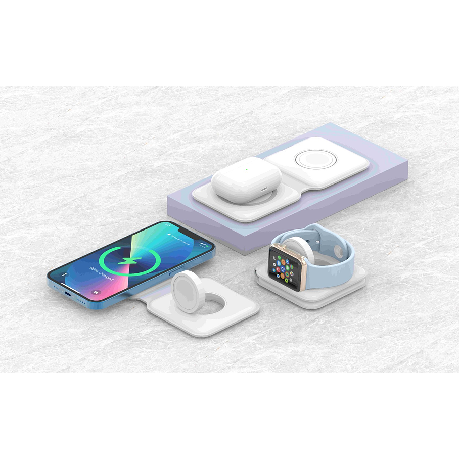 Cargador Rápido Inalámbrico Vidvie Para iPhone 2 En 1 Magsafe 1