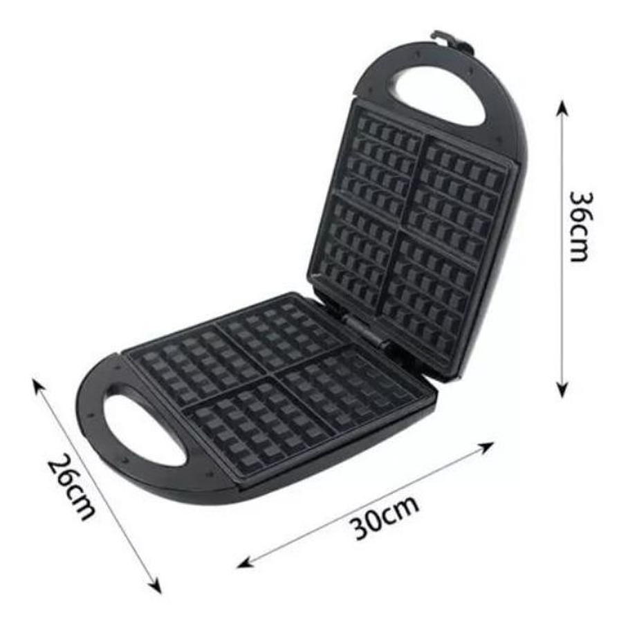 Maquina Para Wafles wafflera Haeger 1400w 4 Wafles 4