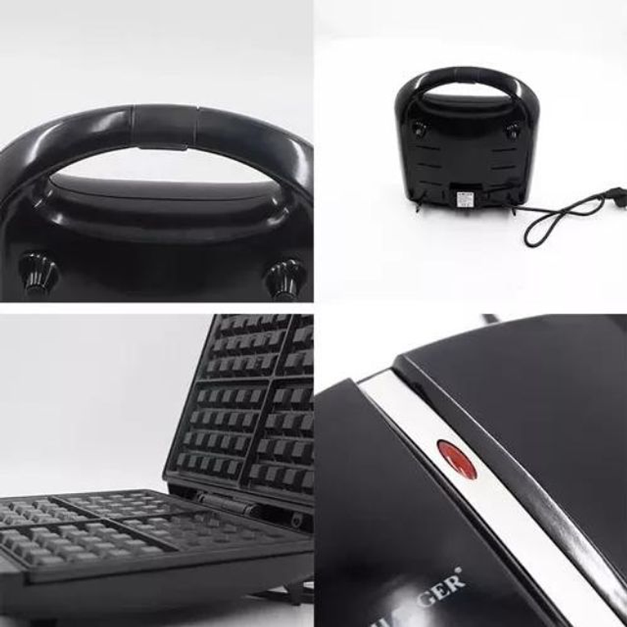 Maquina Para Wafles wafflera Haeger 1400w 4 Wafles 3