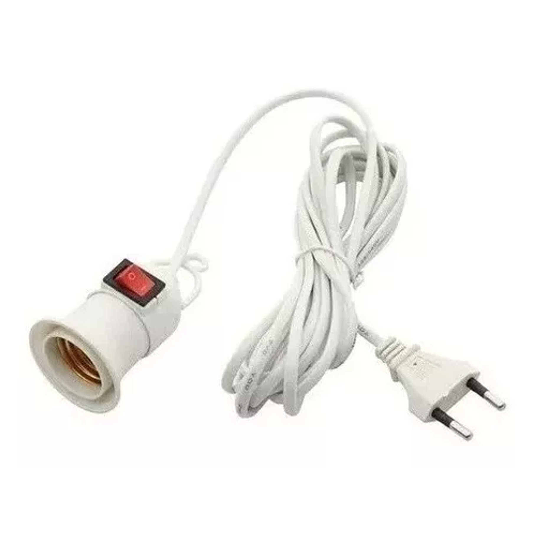 Soquete E27 Con Interruptor Cable 8 Mts Enchufe 2