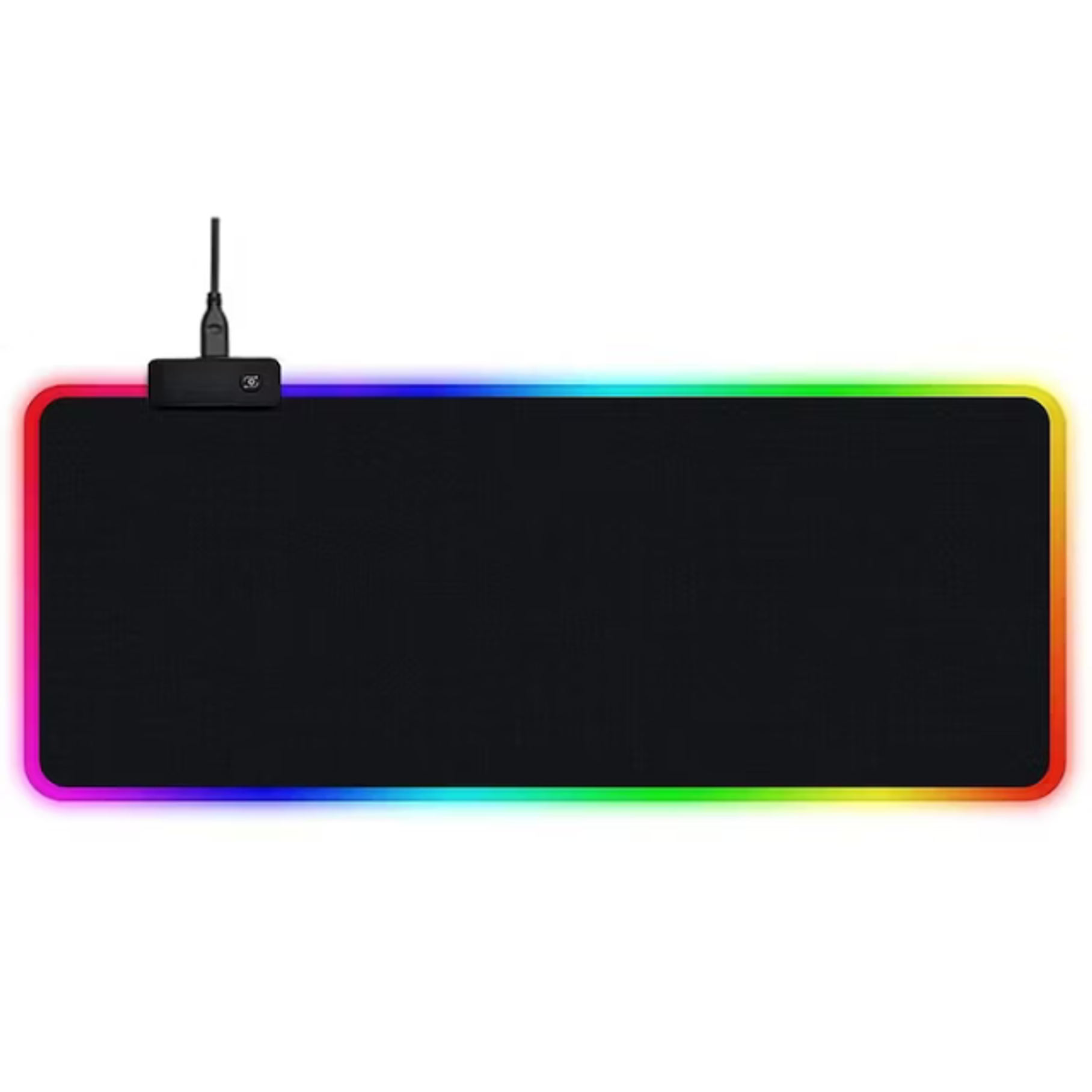 Mouse Pad Alfombrilla Antideslizante Y Luz Led Rgb Gamer 80x30 1