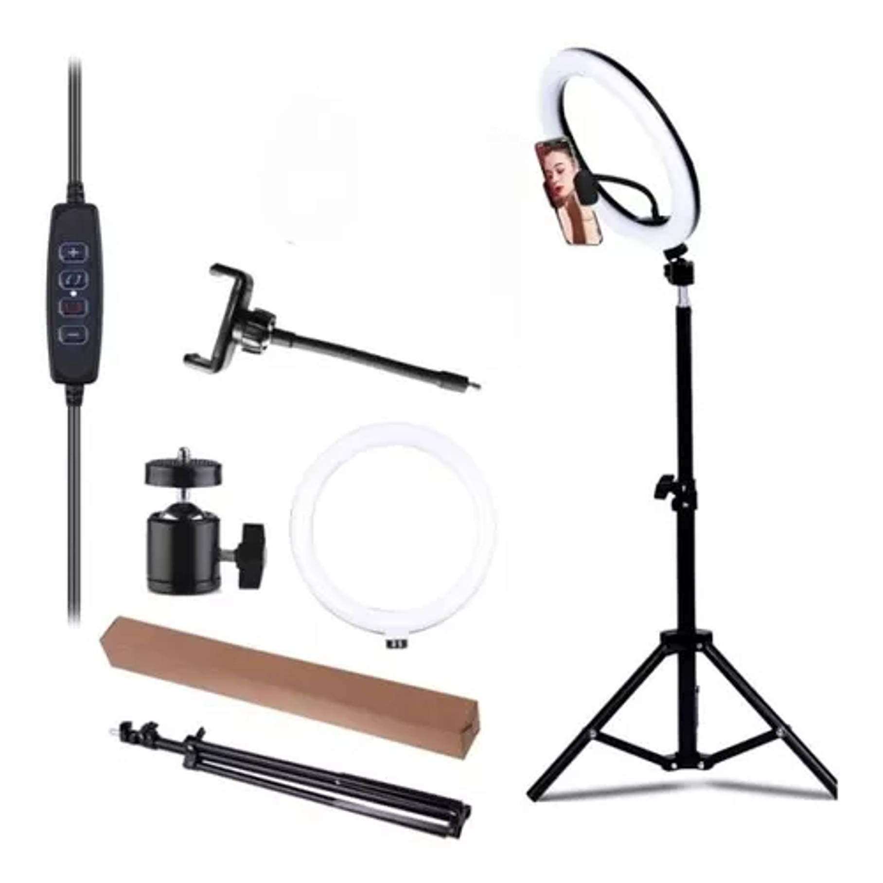 Aro De Luz Led Grande 30cm Con Tripode 2.1m Aros De Luz Led 1