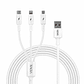 Cable Usb 3 En 1 Samsung iPhone Xiaomi Carga Rápida Usb C - Miniatura 1