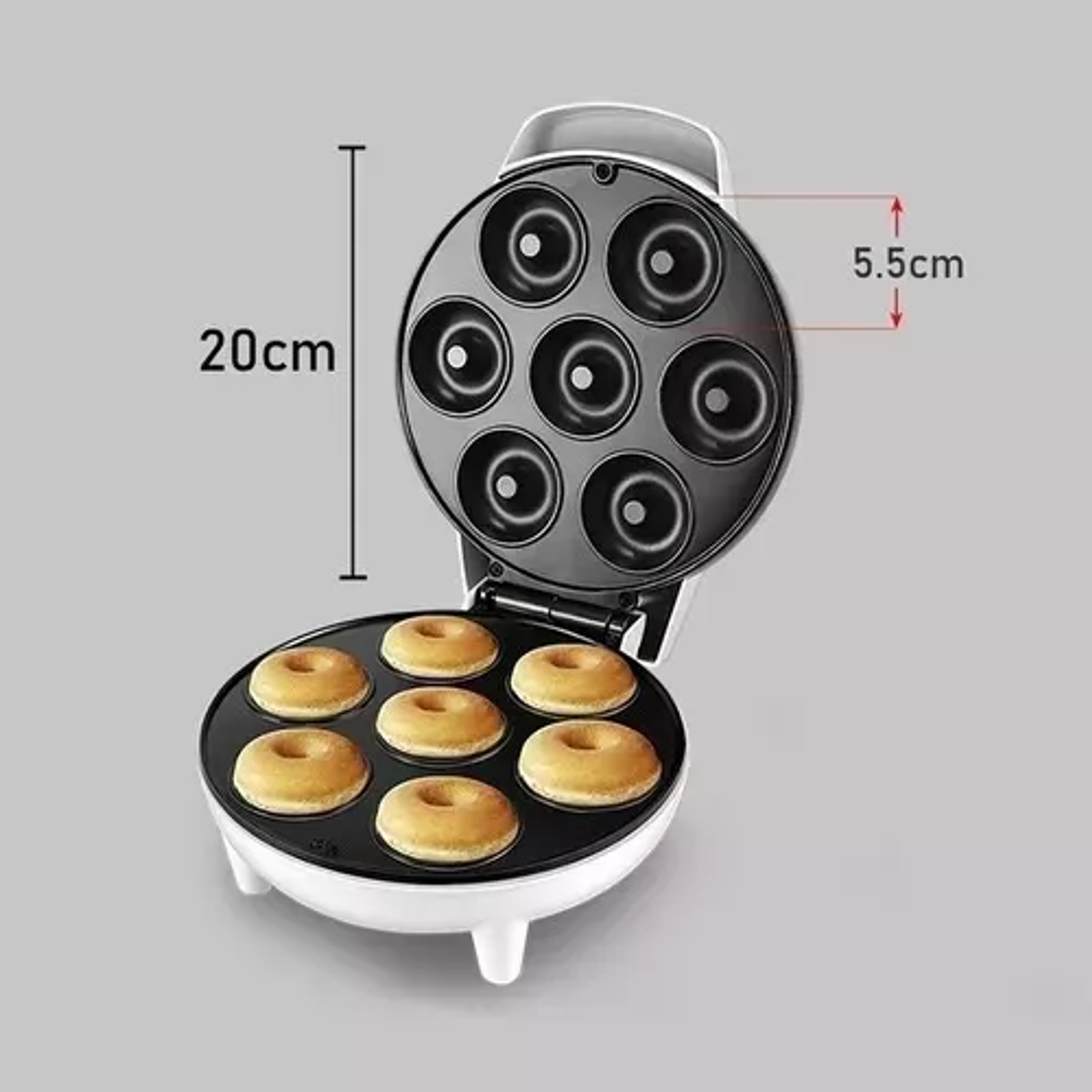 Maquina Para Mini Donas Rosquilla Antiadherente Donuts Maker 7 Donas 2