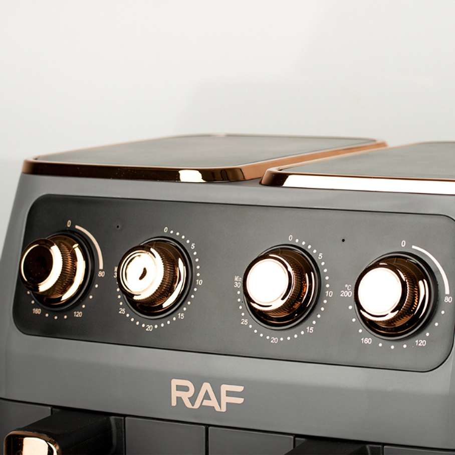 Freidora De Aire Eléctrica Doble Canastilla 6L+ 6L Premium 2800 W 3