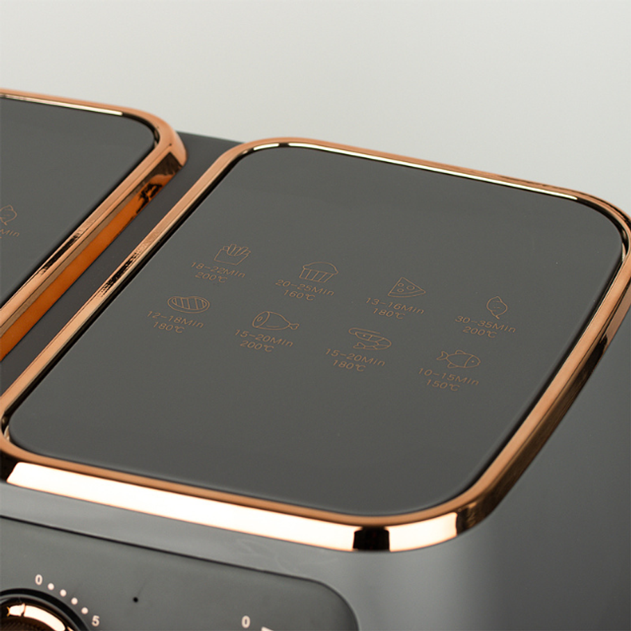 Freidora De Aire Eléctrica Doble Canastilla 6L+ 6L Premium 2800 W 6