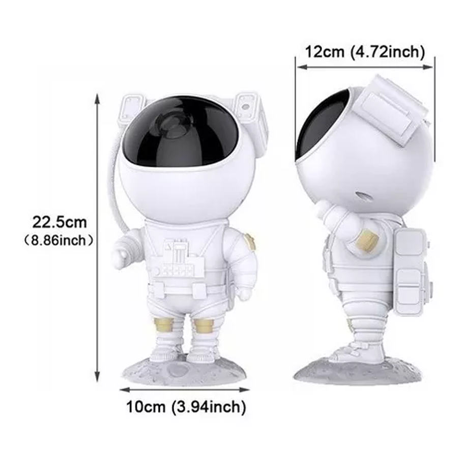 Lampara Proyector Astronauta Nebula + Estrellas Led Rgb Luz  5