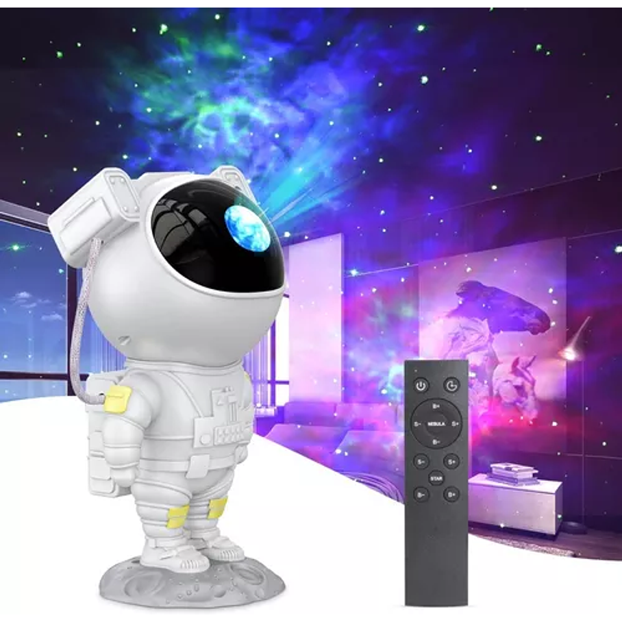 Lampara Proyector Astronauta Nebula + Estrellas Led Rgb Luz  6