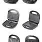 Maquina Para Donas Galleta Waffles Nuez Sandwich Grill Cakes 6 en 1 - Miniatura 2