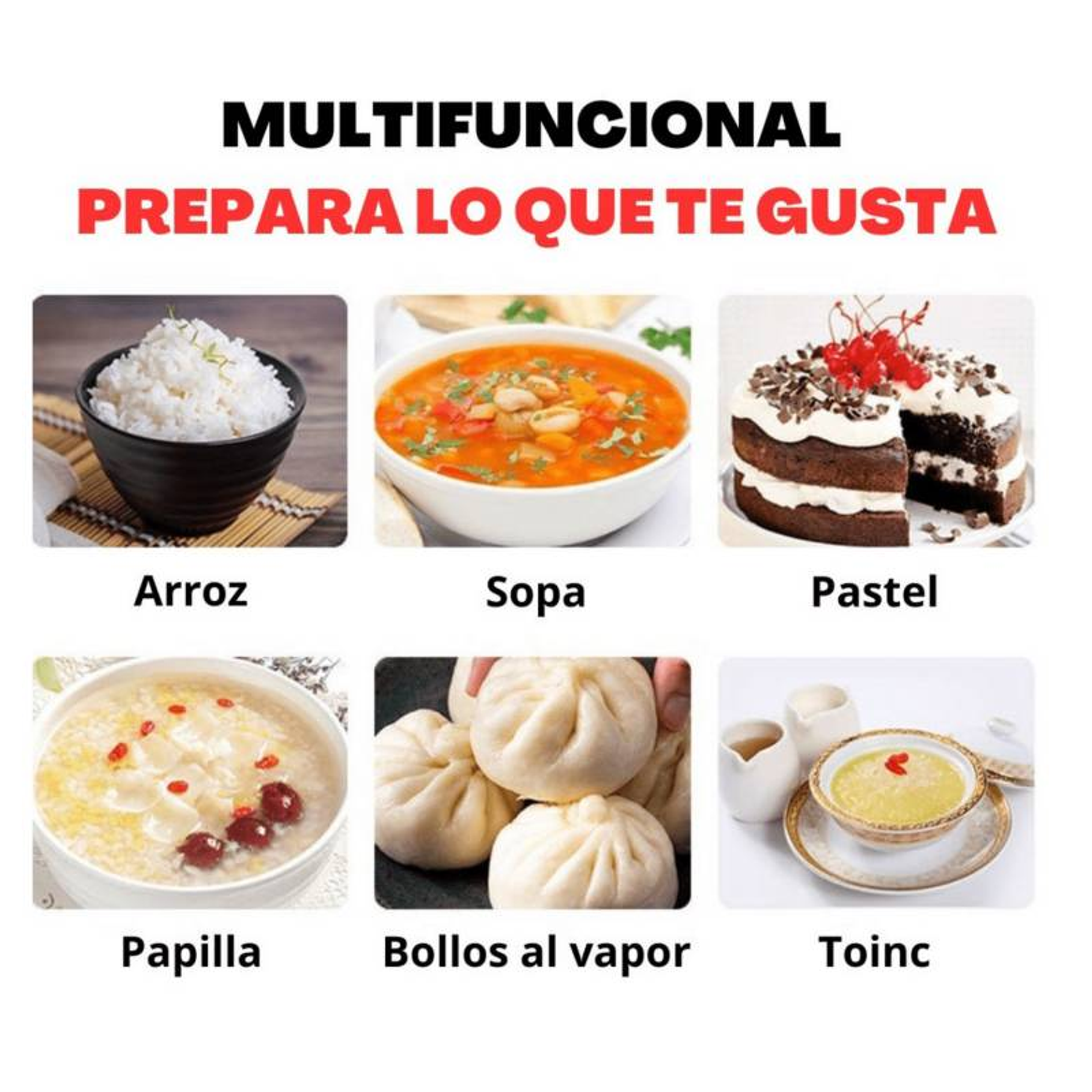 OLLA ARROCERA ELECTRICA Y FREIDORA 5L 900W 29X36X26CM NEGRO 3