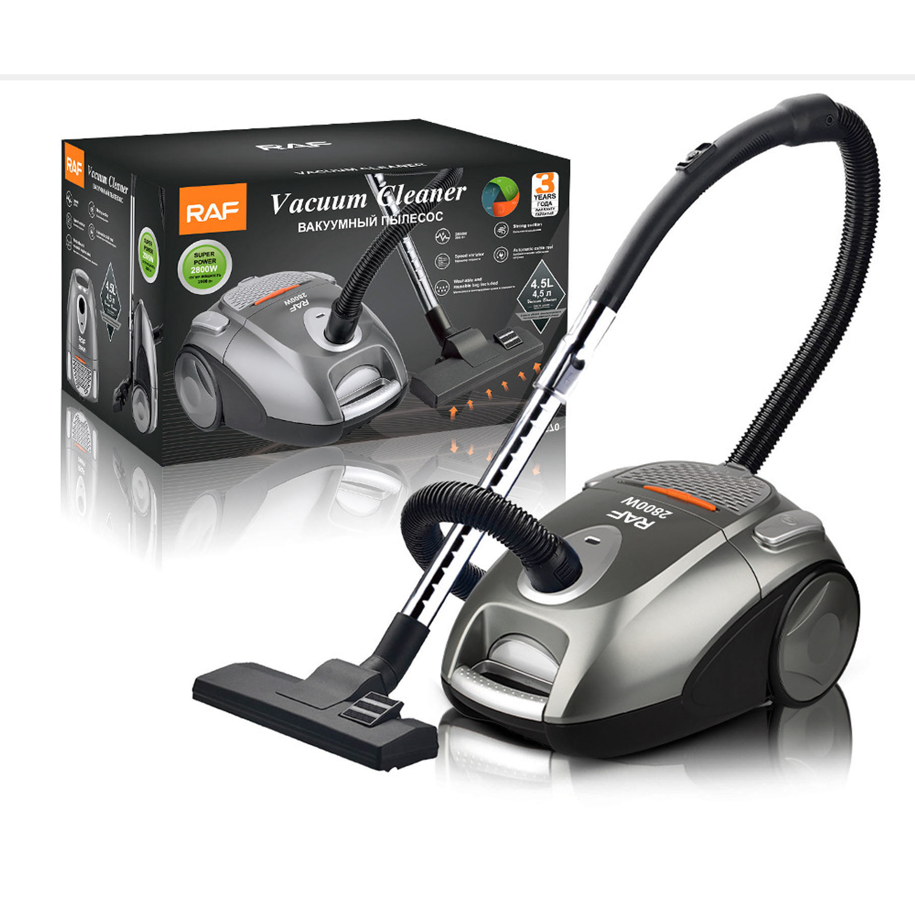 Robot aspirador de mano de 23000Pa,  botón seco y húmedo, mopa eléctrica 5