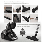 Robot aspirador de mano de 23000Pa,  botón seco y húmedo, mopa eléctrica 6