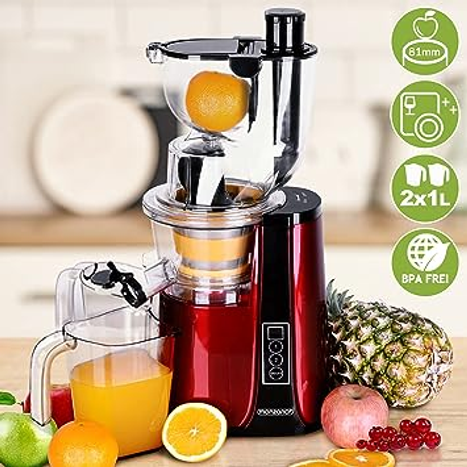 Extractor Exprimidor Lento Frutas Y Verduras Dobles Juguera Raf  7