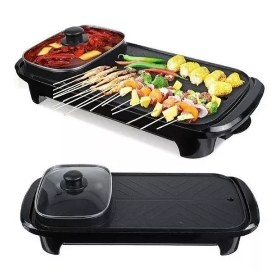 PLANCHA PARRILLERA ELÉCTRICA CON SARTÉN MULTIFUNCIÓNAL 1