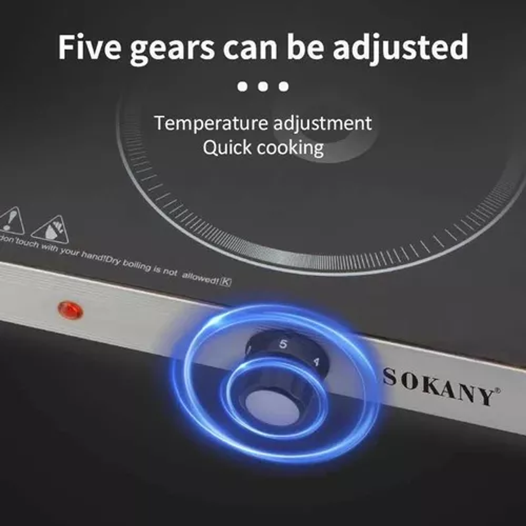 Cocina Encimera Vitroceramica Portatil SOKANY 4