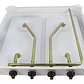 Cocina  A Gas 4 Quemadores Con Tapa Camping Depto - Miniatura 5