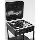 Cocina Encimera A Gas 4 Quemadores Con Repisas 2