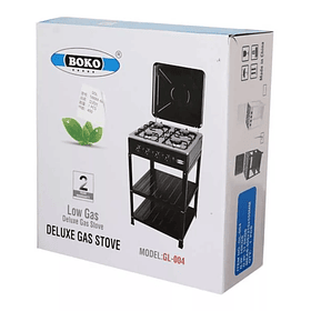 Cocina Encimera A Gas 4 Quemadores Con Repisas