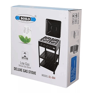 Cocina Encimera A Gas 4 Quemadores Con Repisas