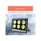Foco luz LED 500 w Foco Corriente Lupa Para Espacio Abiertos Canchas u Otros - Miniatura 6