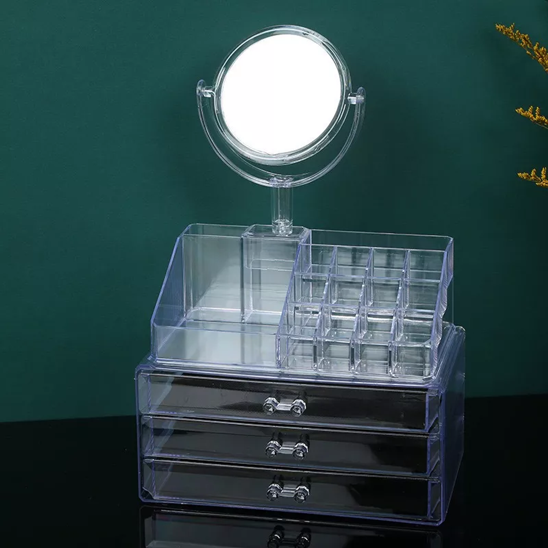 Organizador De Maquillaje, Cosmetiquero, Joyero Con Espejo 3