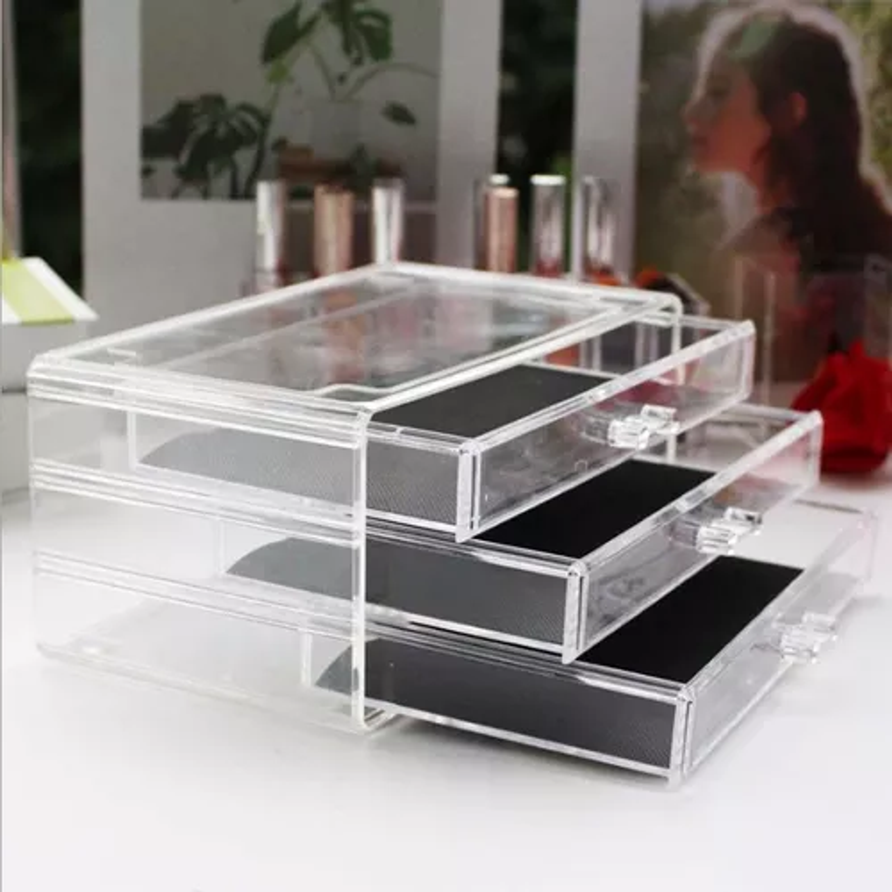 Organizador De Maquillaje, Cosmetiquero, Joyero Con Espejo 6