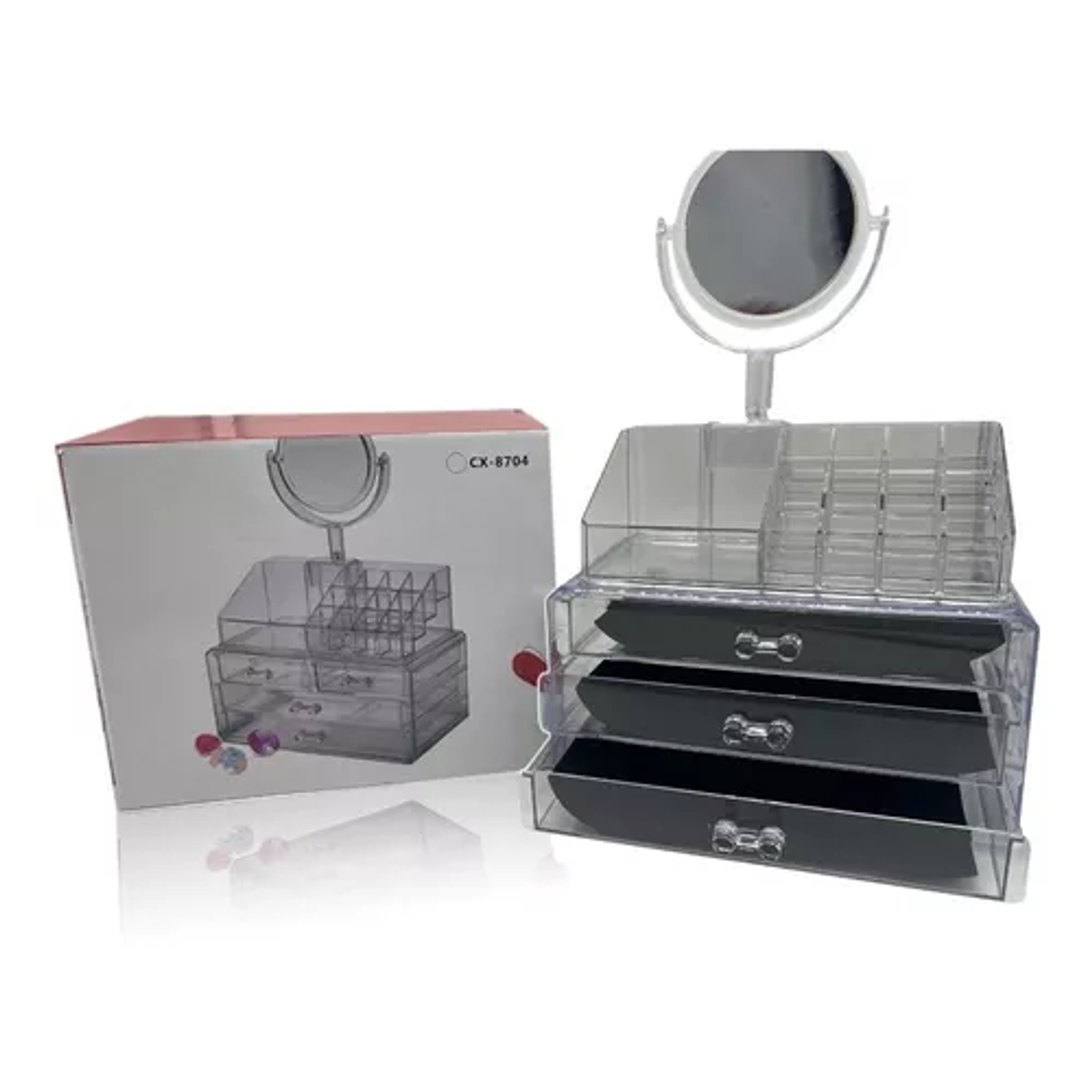 Organizador De Maquillaje, Cosmetiquero, Joyero Con Espejo 9