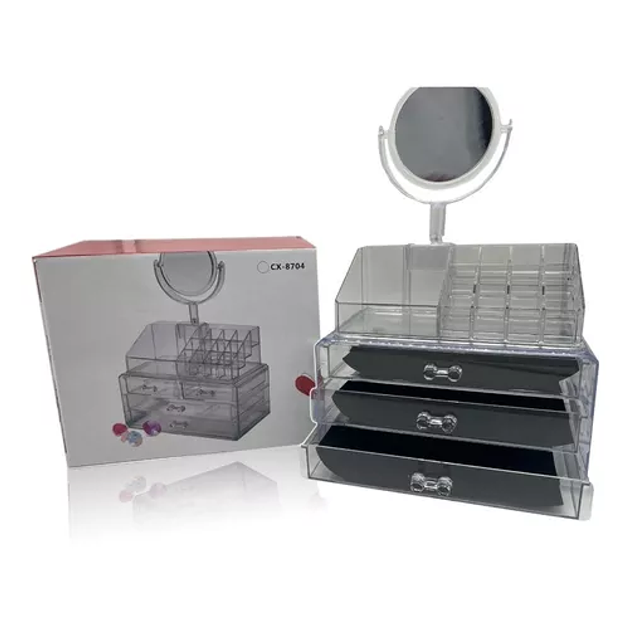 Organizador De Maquillaje, Cosmetiquero, Joyero Con Espejo 9