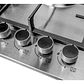 Encimera Cocina A Gas Acero Inoxidable 5 Quemadores Platos - Miniatura 5